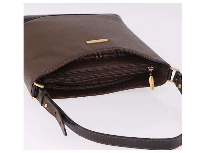 Borsa a Spalla BURBERRY in Pelle Marrone Oro Auth 189965 D'oro - vista 6