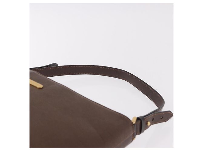 Borsa a Spalla BURBERRY in Pelle Marrone Oro Auth 189965 D'oro - vista 8