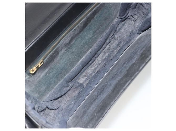 Céline Borsa a Spalla CELINE in Pelle Nera e Oro Auth mr2534 Nero D'oro - vista 11