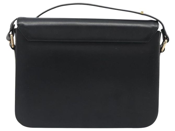Céline Borsa a Spalla CELINE in Pelle Nera e Oro Auth mr2534 Nero D'oro - vista 2