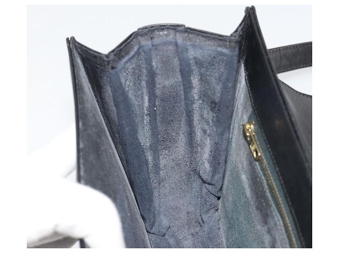 Céline Borsa a Spalla CELINE in Pelle Nera e Oro Auth mr2534 Nero D'oro - vista 21