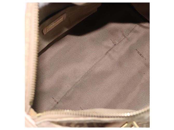 Borsa a mano Mamma Baguette in tela Zucchino FENDI rosa e oro Auth mr2533 - vista 11