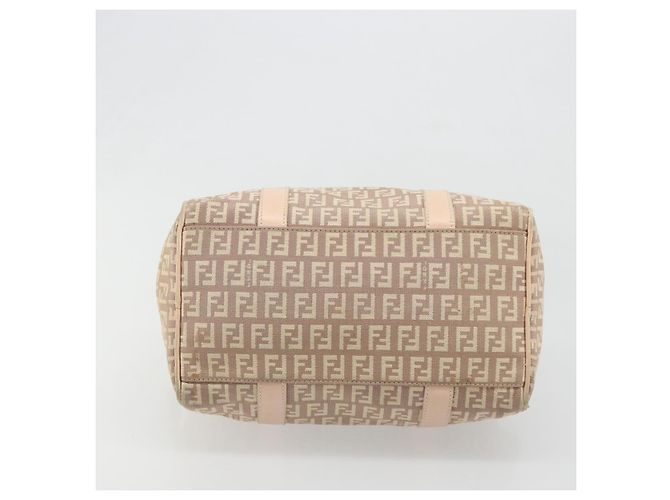 Borsa a mano Mamma Baguette in tela Zucchino FENDI rosa e oro Auth mr2533 - vista 5