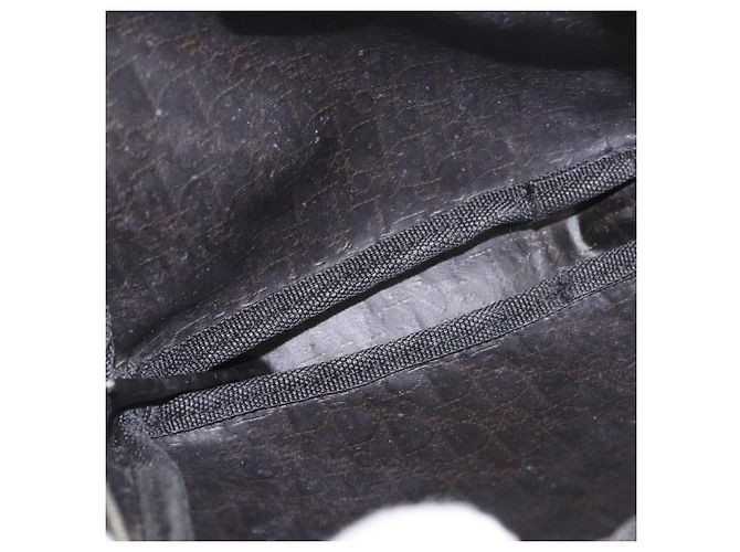 Christian Dior Pouch Trotter Canvas Schwarz Silber Auth bs35809 - Ansicht 10