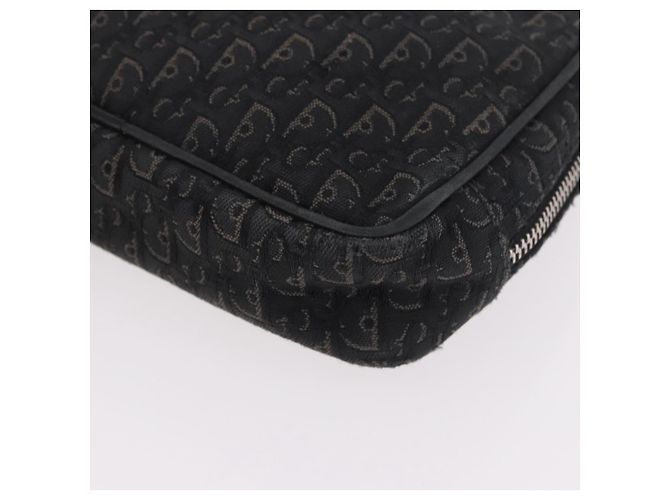 Christian Dior Pouch Trotter Canvas Schwarz Silber Auth bs35809 - Ansicht 16