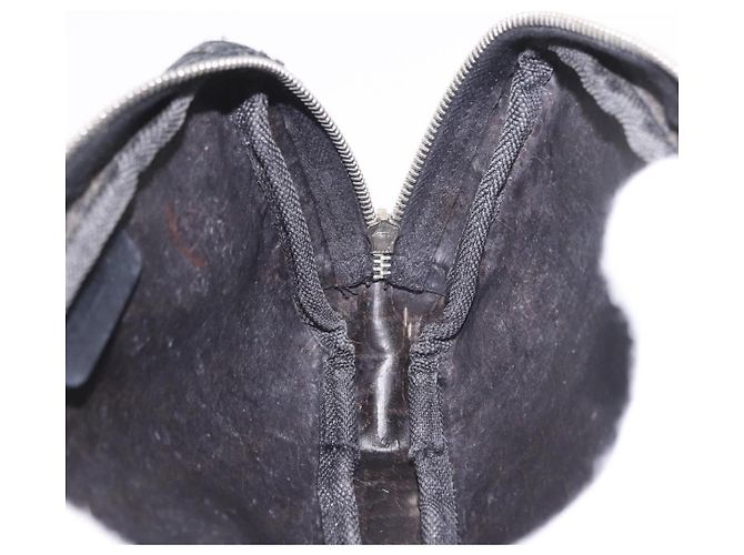 Christian Dior Pouch Trotter Canvas Schwarz Silber Auth bs35809 - Ansicht 17