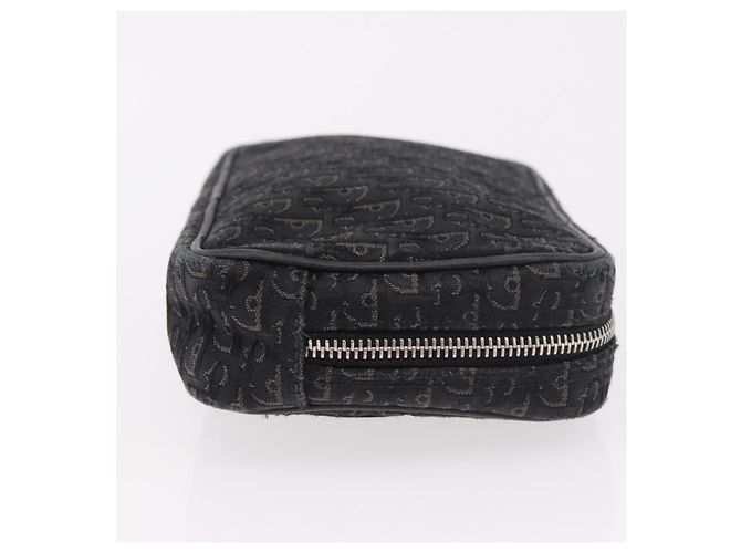 Christian Dior Pouch Trotter Canvas Schwarz Silber Auth bs35809 - Ansicht 3