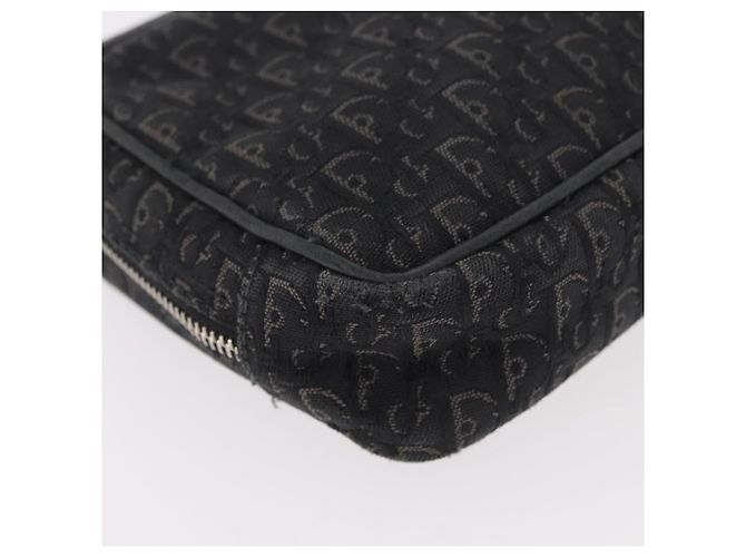 Christian Dior Pouch Trotter Canvas Schwarz Silber Auth bs35809 - Ansicht 7