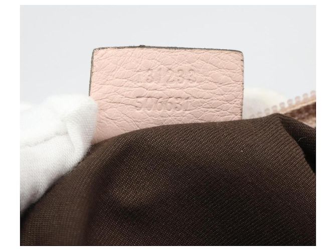 Borsa Tote GUCCI GG Canvas Sherry Line Beige 131233 Auth ka4996A - vista 12