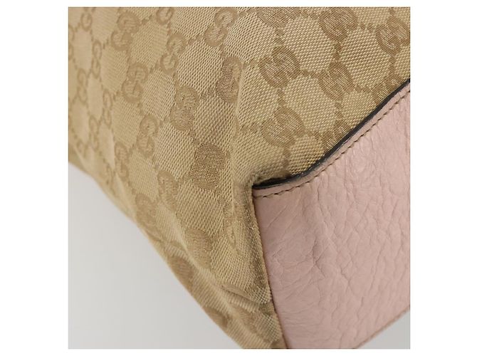 Borsa Tote GUCCI GG Canvas Sherry Line Beige 131233 Auth ka4996A - vista 14