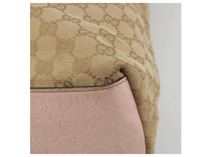 Borsa Tote GUCCI GG Canvas Sherry Line Beige 131233 Auth ka4996A - vista 15