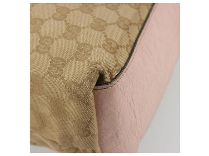 Borsa Tote GUCCI GG Canvas Sherry Line Beige 131233 Auth ka4996A - vista 16