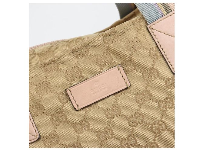 Borsa Tote GUCCI GG Canvas Sherry Line Beige 131233 Auth ka4996A - vista 17
