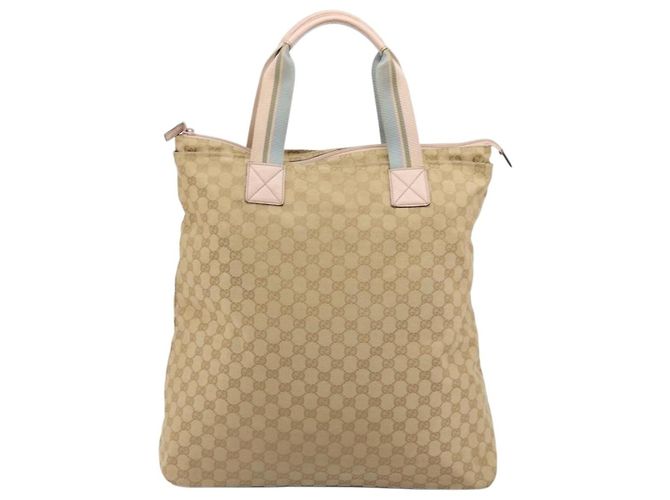 Borsa Tote GUCCI GG Canvas Sherry Line Beige 131233 Auth ka4996A - vista 2