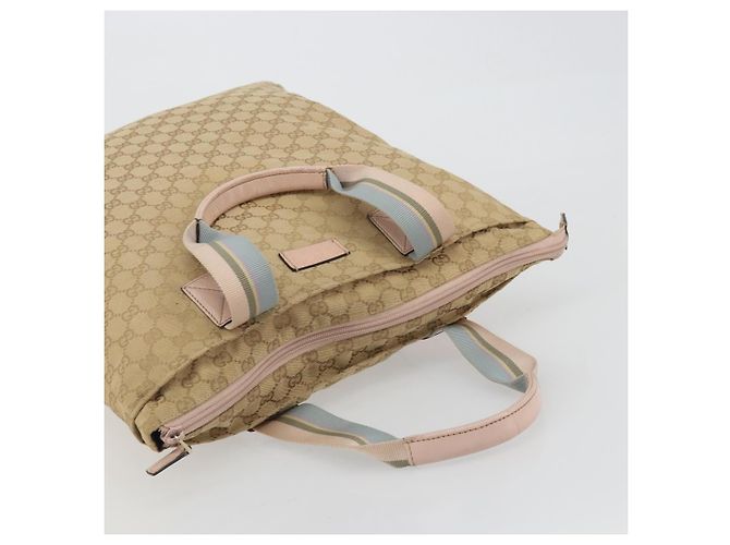 Borsa Tote GUCCI GG Canvas Sherry Line Beige 131233 Auth ka4996A - vista 6