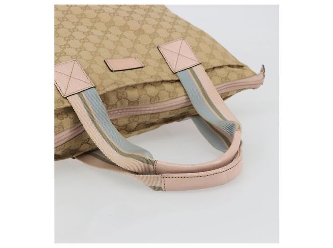Borsa Tote GUCCI GG Canvas Sherry Line Beige 131233 Auth ka4996A - vista 7