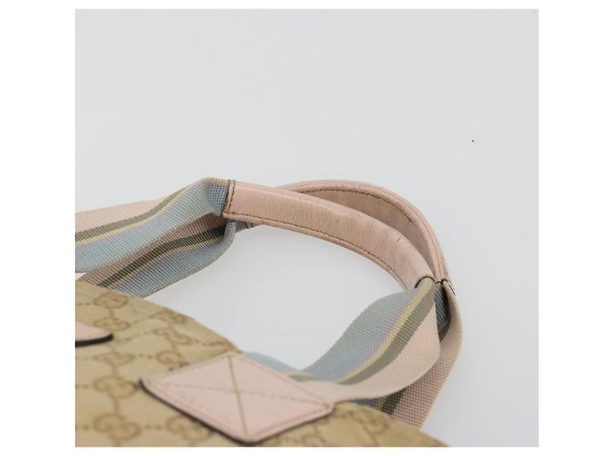 Borsa Tote GUCCI GG Canvas Sherry Line Beige 131233 Auth ka4996A - vista 8