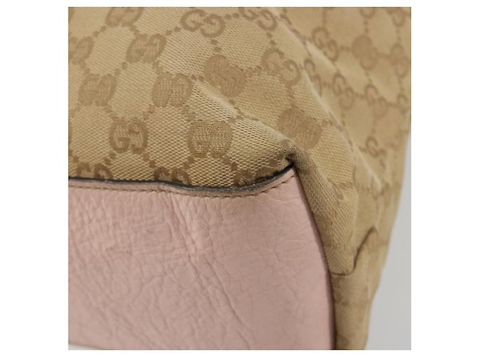 Borsa Tote GUCCI GG Canvas Sherry Line Beige 131233 Auth ka4996A - vista 9