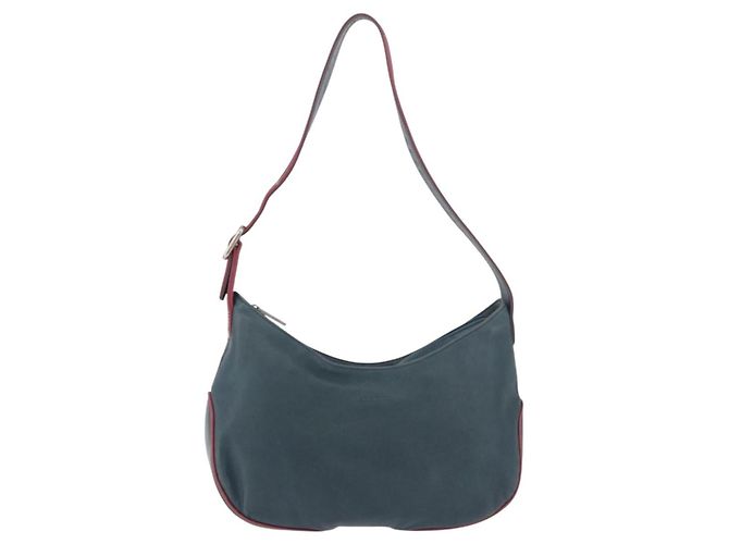 Borsa a Spalla LOEWE in Pelle Verde Argento Auth 187866A - vista 13