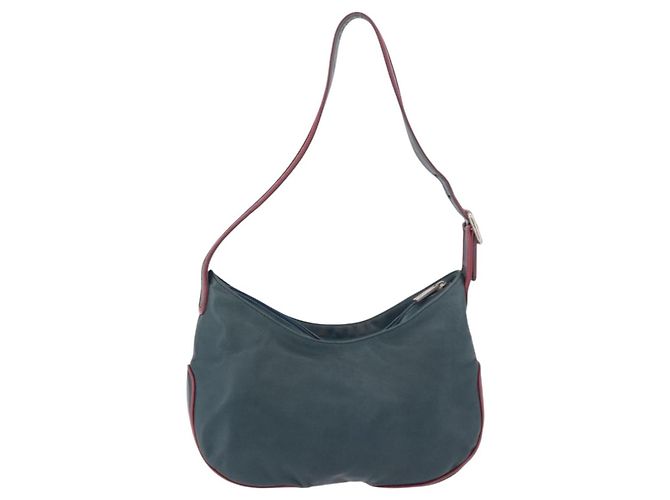 Borsa a Spalla LOEWE in Pelle Verde Argento Auth 187866A - vista 2