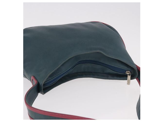 Borsa a Spalla LOEWE in Pelle Verde Argento Auth 187866A - vista 6