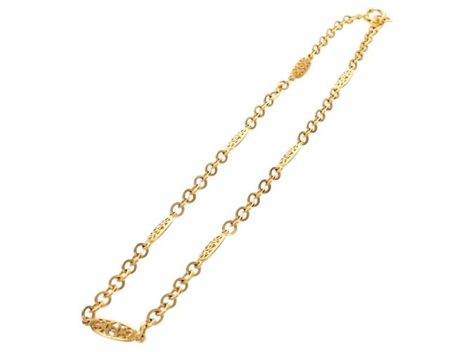 Collana CHANEL metallo dorato CC Auth 189769SM - vista 10