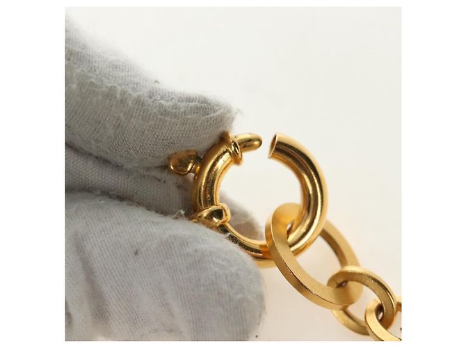 Collana CHANEL metallo dorato CC Auth 189769SM - vista 11