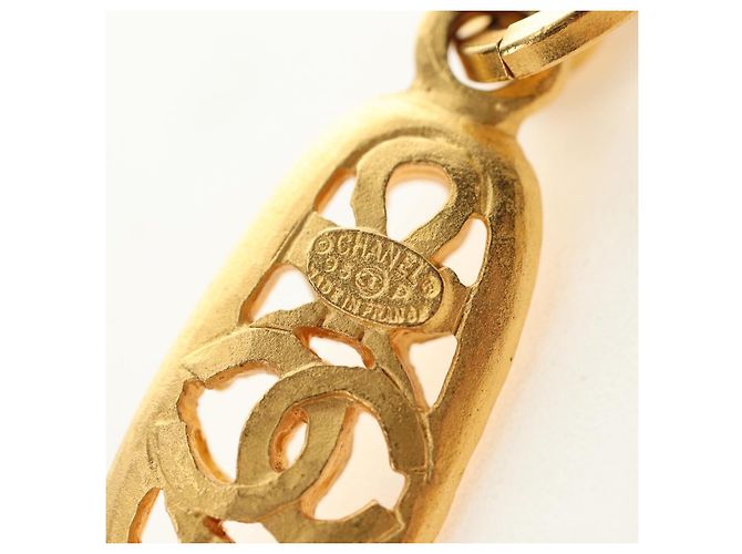 Collana CHANEL metallo dorato CC Auth 189769SM - vista 12