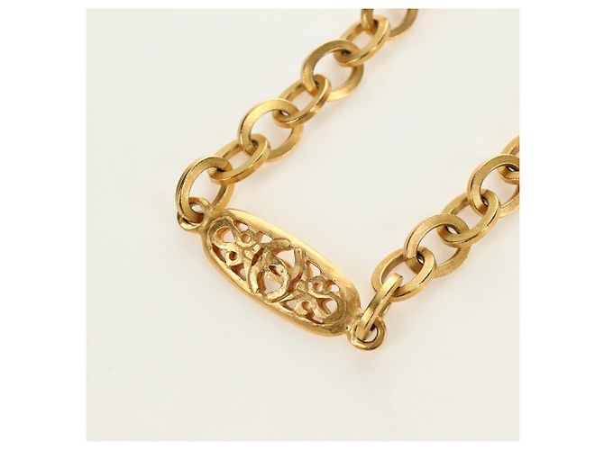 Collana CHANEL metallo dorato CC Auth 189769SM - vista 13