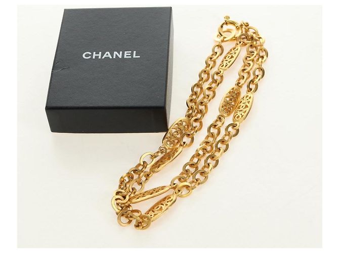 Collana CHANEL metallo dorato CC Auth 189769SM - vista 18