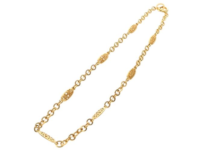 Collana CHANEL metallo dorato CC Auth 189769SM - vista 2