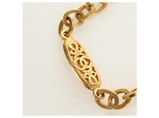 Collana CHANEL metallo dorato CC Auth 189769SM - vista 4