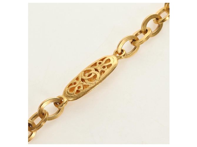 Collana CHANEL metallo dorato CC Auth 189769SM - vista 6