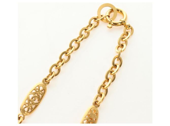 Collana CHANEL metallo dorato CC Auth 189769SM - vista 8