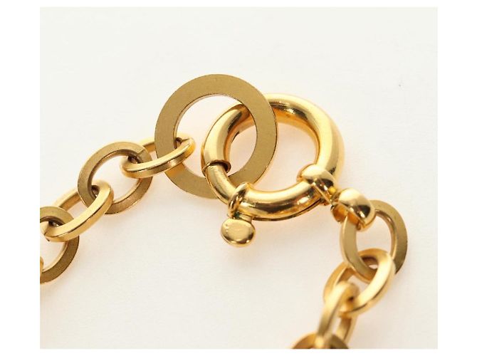 Collana CHANEL metallo dorato CC Auth 189769SM - vista 9