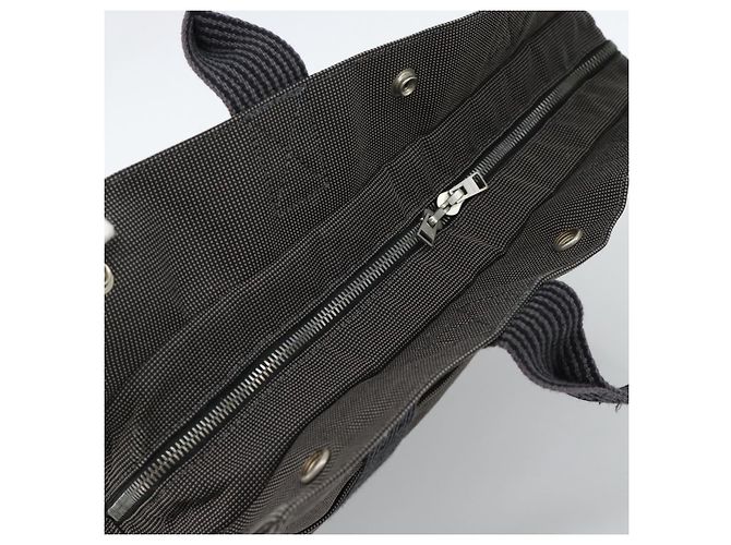Hermès Borsa HERMES Her LineMM in tela Grigio Argento Auth 189610 Marrone - vista 6