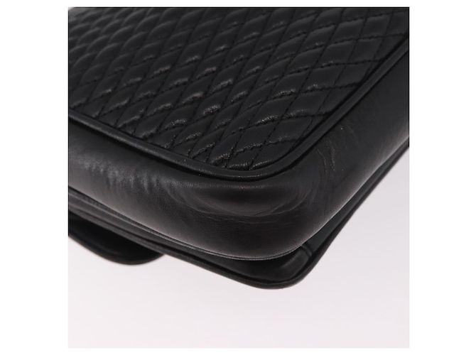 Borsa a Spalla con Catena BALLY in Pelle Nera e Oro Auth BA13679A Nero D'oro - vista 15