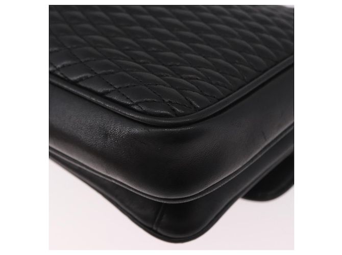 Borsa a Spalla con Catena BALLY in Pelle Nera e Oro Auth BA13679A Nero D'oro - vista 16