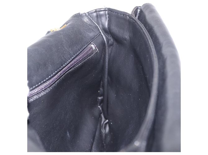 Borsa a Spalla con Catena BALLY in Pelle Nera e Oro Auth BA13679A Nero D'oro - vista 19