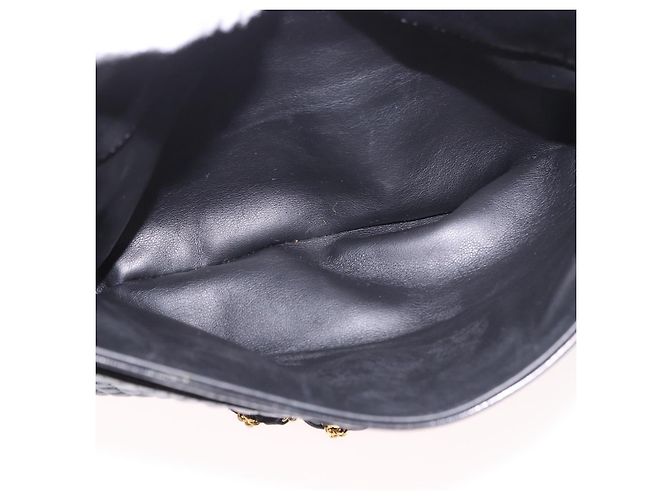 Borsa a Spalla con Catena BALLY in Pelle Nera e Oro Auth BA13679A Nero D'oro - vista 22