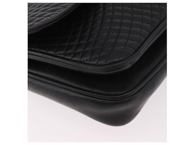 Borsa a Spalla con Catena BALLY in Pelle Nera e Oro Auth BA13679A Nero D'oro - vista 9