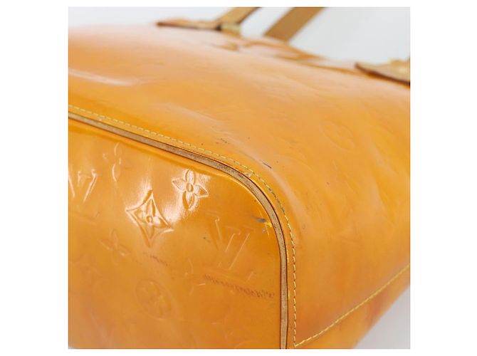 LOUIS VUITTON Borsa Monogram Vernis Houston Jaune M91121 LV Auth ep14944 Giallo - vista 15