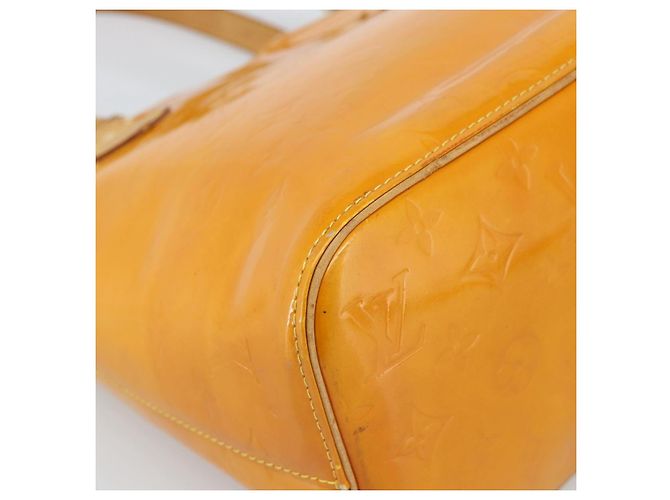 LOUIS VUITTON Borsa Monogram Vernis Houston Jaune M91121 LV Auth ep14944 Giallo - vista 16