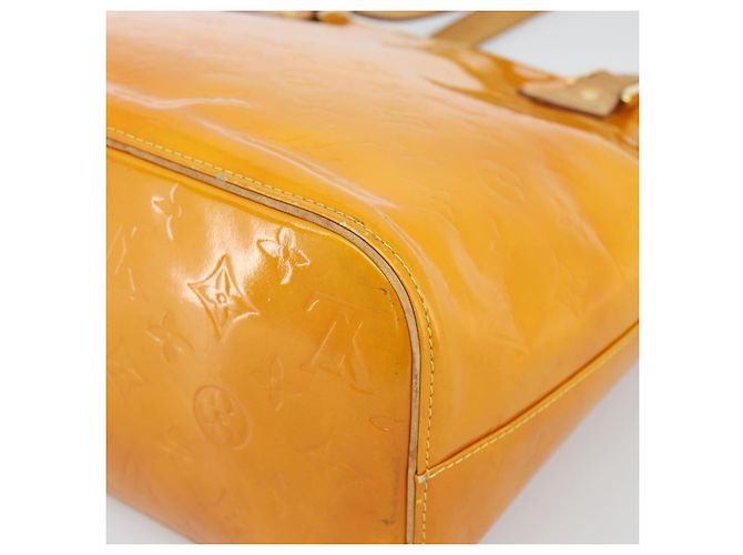 LOUIS VUITTON Borsa Monogram Vernis Houston Jaune M91121 LV Auth ep14944 Giallo - vista 17