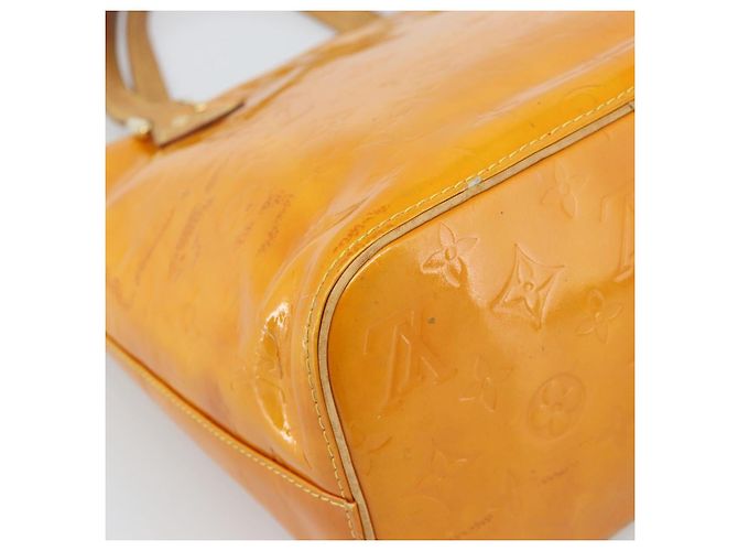 LOUIS VUITTON Borsa Monogram Vernis Houston Jaune M91121 LV Auth ep14944 Giallo - vista 18