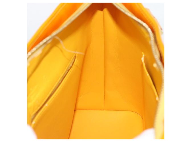 LOUIS VUITTON Borsa Monogram Vernis Houston Jaune M91121 LV Auth ep14944 Giallo - vista 20