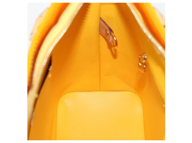 LOUIS VUITTON Borsa Monogram Vernis Houston Jaune M91121 LV Auth ep14944 Giallo - vista 21