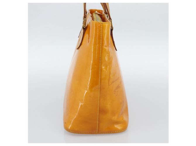 LOUIS VUITTON Borsa Monogram Vernis Houston Jaune M91121 LV Auth ep14944 Giallo - vista 4