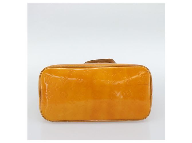 LOUIS VUITTON Borsa Monogram Vernis Houston Jaune M91121 LV Auth ep14944 Giallo - vista 5