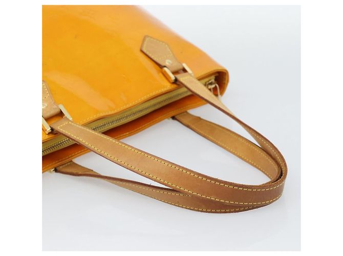 LOUIS VUITTON Borsa Monogram Vernis Houston Jaune M91121 LV Auth ep14944 Giallo - vista 7